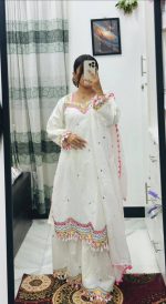 .Shada Bahar Gharara Set - Image 2