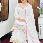 .Shada Bahar Gharara Set