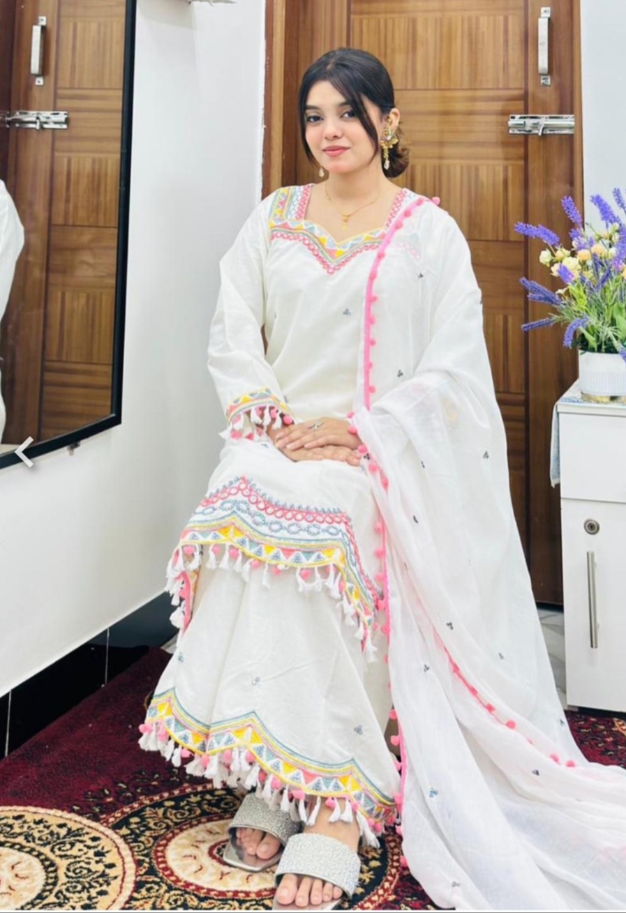 IMG_20260410_184219 .Shada Bahar Gharara Set - Image 1